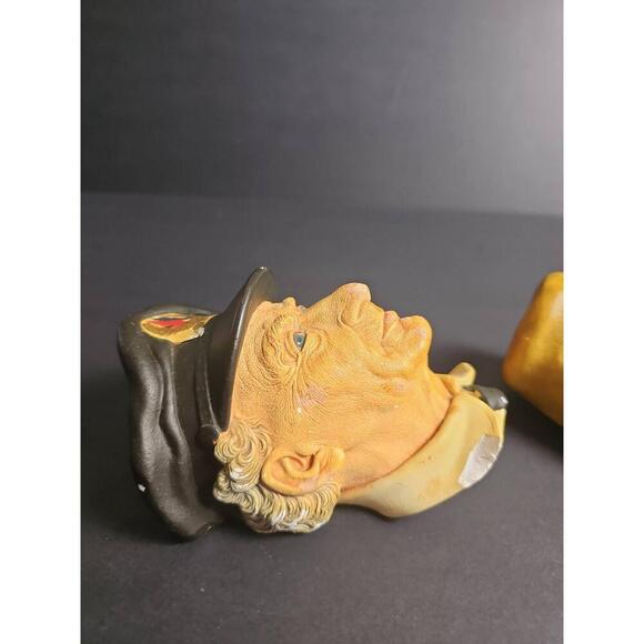 Set Of 3 Bossons Chalkware Sea Captain Uriah Heep Paddy Wall Plaques - Picture 2 of 11